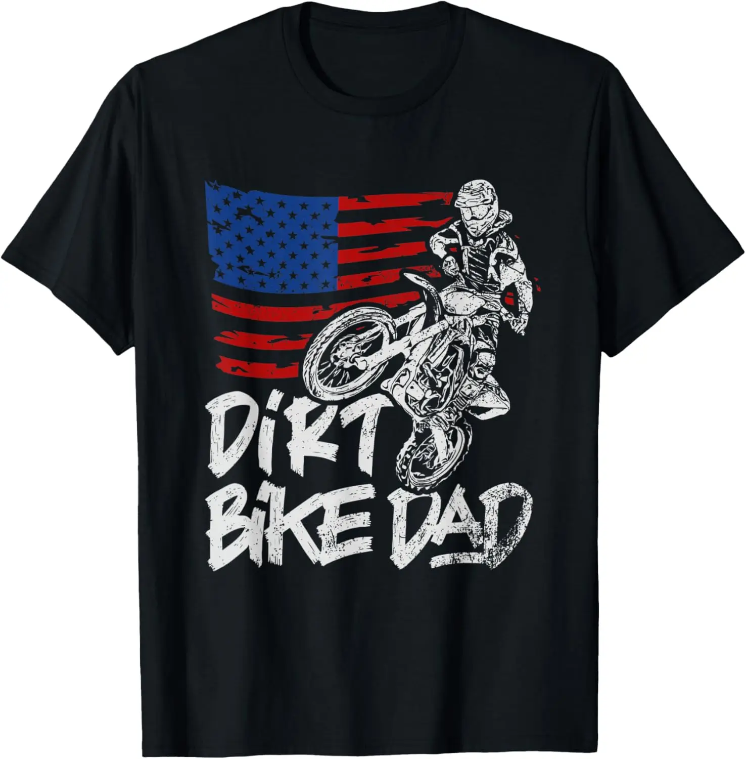 Brraaap - Patriotic Motocross - Dirt Bike Dad T-Shirt