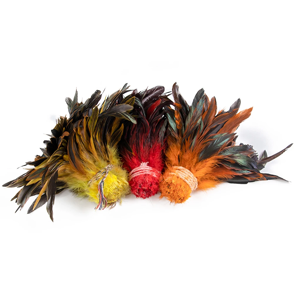 800pcs/Bunch  5-7Inch Rooster Feather Strung Chicken Feather DIY Crafts Jewelry Chicken Cock Plume Tail Feathers Decoration