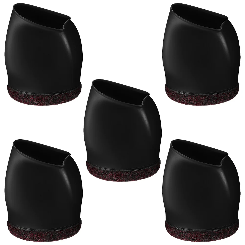 

5 Pcs Caster Cover Sliders Dining Chair for Hardwood Floors Limiter Office Cups Tpe Protectors Covers Rolling Room