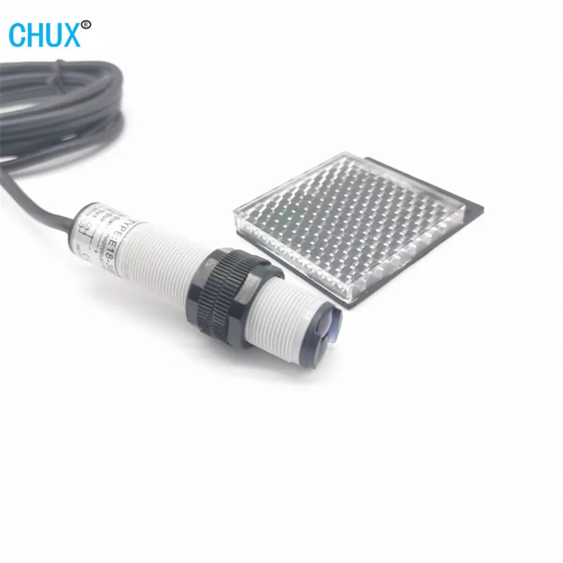 

CHUX Reflector Photoelectric Sensor Pnp E3f E18-3b2pa Pb 3 Wire 2m Distance Mirror Type Infraid Switch