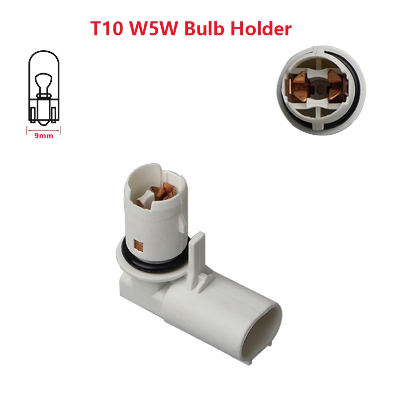 2x Car Fog Light Socket For BMW Mini R55 R56 R57 R60 T10 W5W Bulb Holder Base Accessories