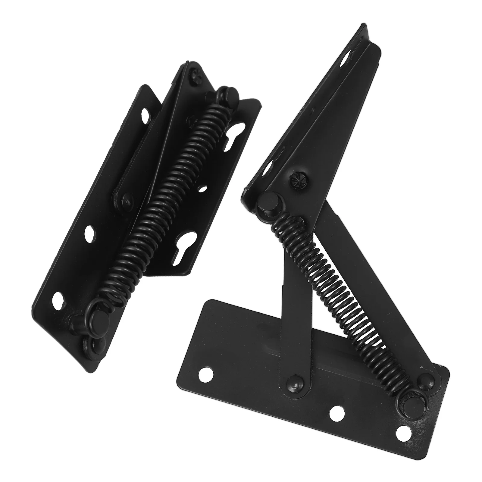 

Spring Hinge Lift up Door Cabinet Hinges Self Closing Corner and Black