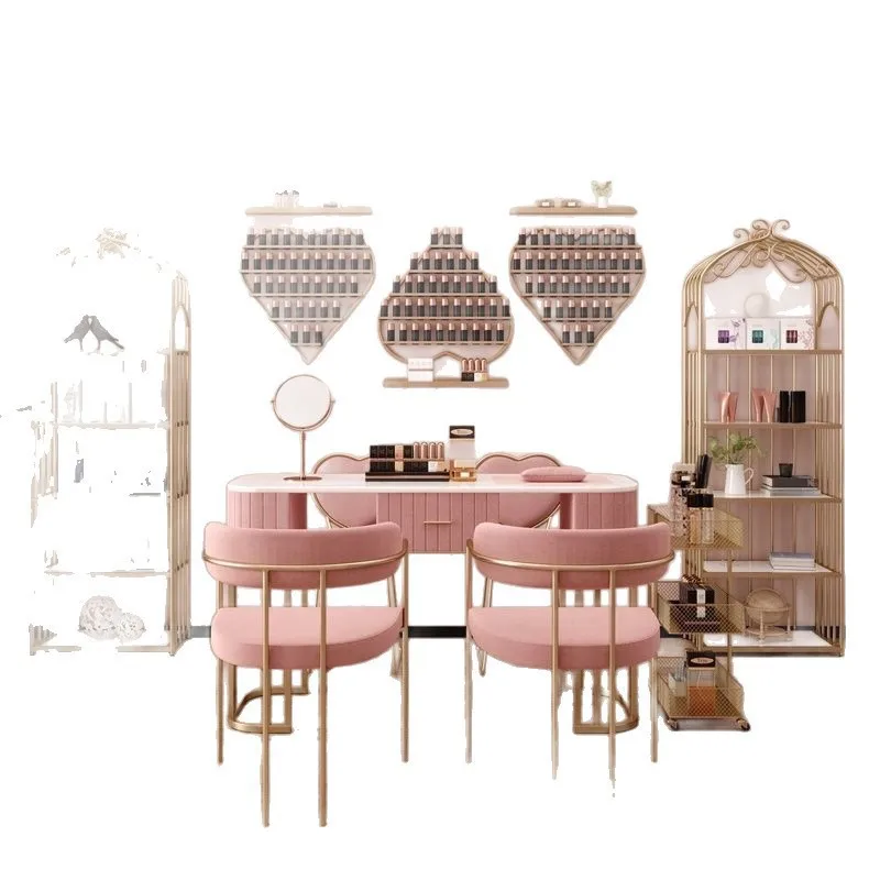 Marble manicure table and chair set combination manicure shop manicure table decoration modern and simple