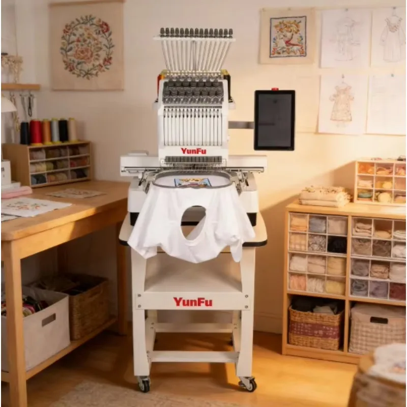 HM-1501: Professional 15 Needles Home Embroidery Machine. Intuitive Interface, High Performance