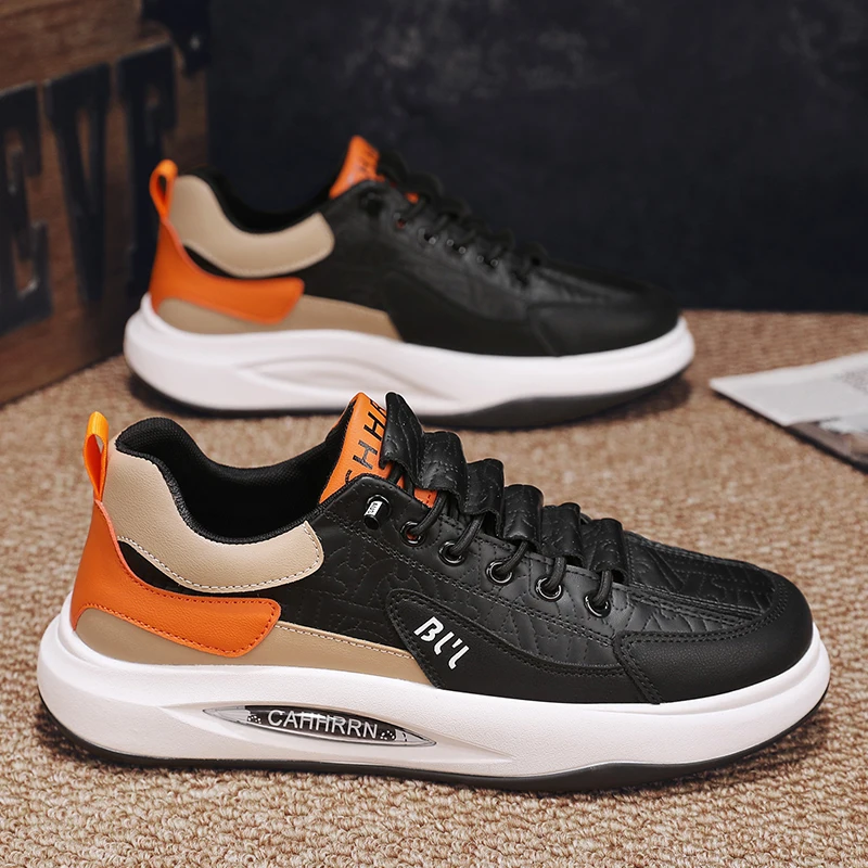 

Мужская обувь Повседневные кроссовки для скейтборда Мода на открытом воздухе Бег Спортивные дизайнерские роскошные кожаные теннисные рабочие лоферы на платформе