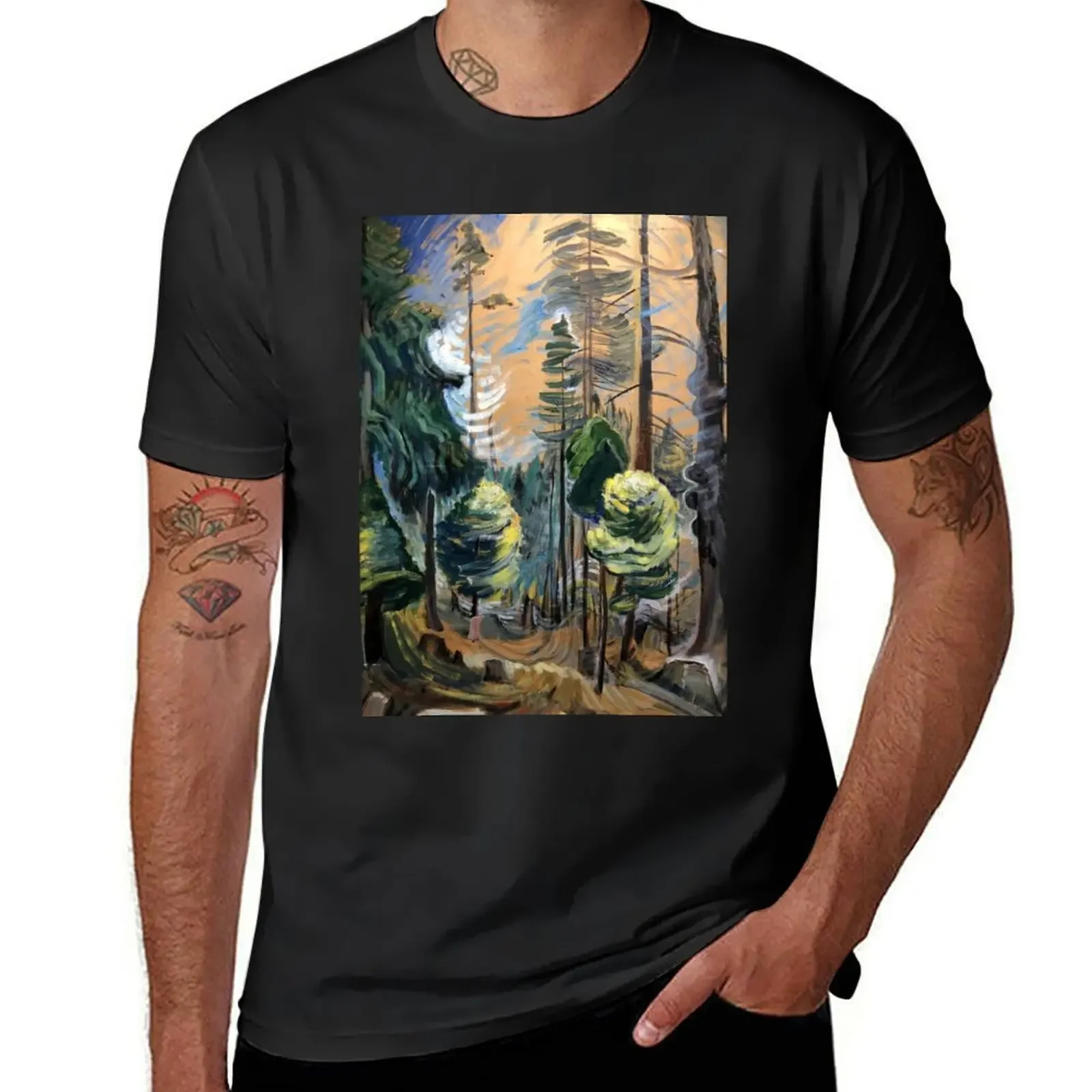 

Emily Carr - Old Forest T-Shirt luxury clothing labubu sweat black t shirts for men