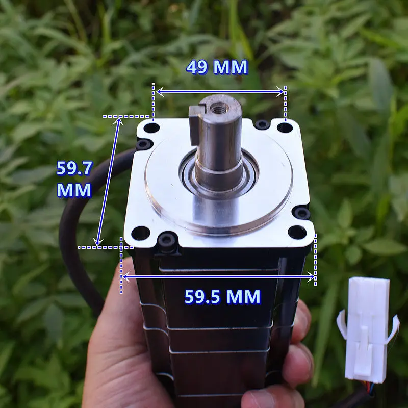 Servo motor, high performance AC220V servo motor 400W 3000 rpm, with electromagnetic brake motor