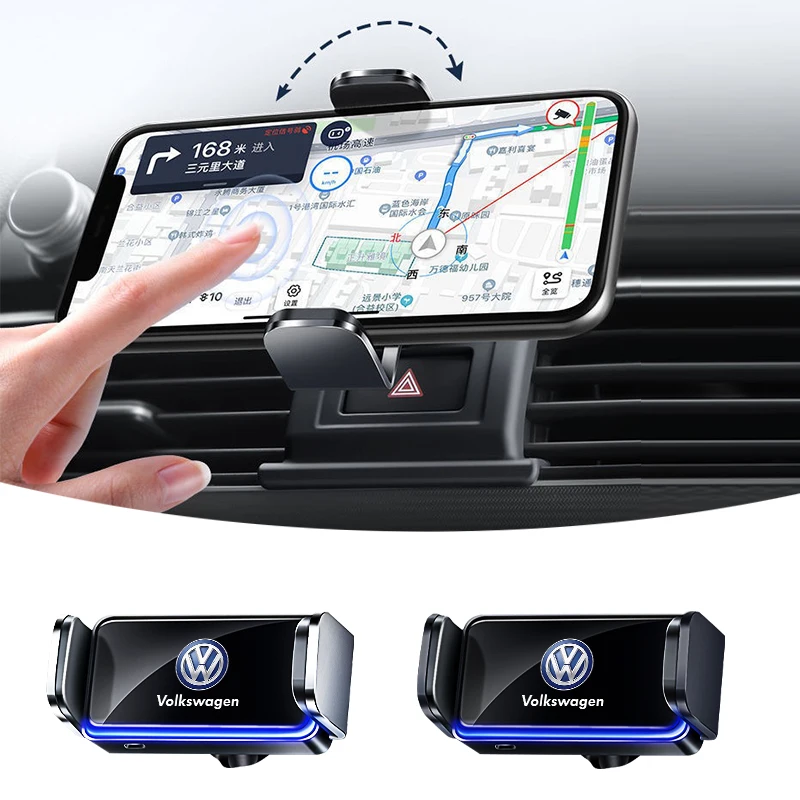 

Universal Car Phone Holder Air Vent Mount Holder Universal Car Holder for VW GTI Polo Golf Passat Tiguan Arteon Touareg Taigo