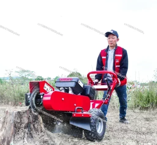 NEW 15hp Gasoline Powered Forestry Machinery High Quality Mini Broyeur De Souche Wood Stump Grinder Machine