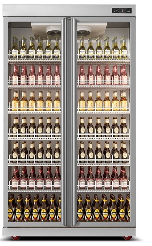 Refrigerated air-cooled beverage cabinet convenience store supermarket refrigerator fresh-keeping cabinet beer