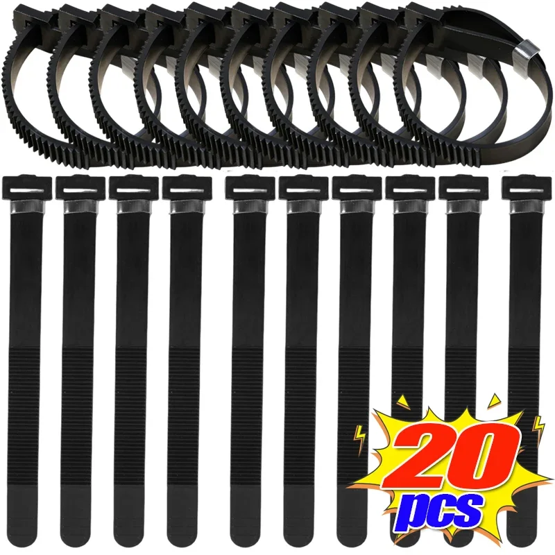 20pcs Clutch Cable Brake Tie Household Elastic Cables Organizer Fixed Cables Ties Motorcycle Adjustable Universal Cable Ties