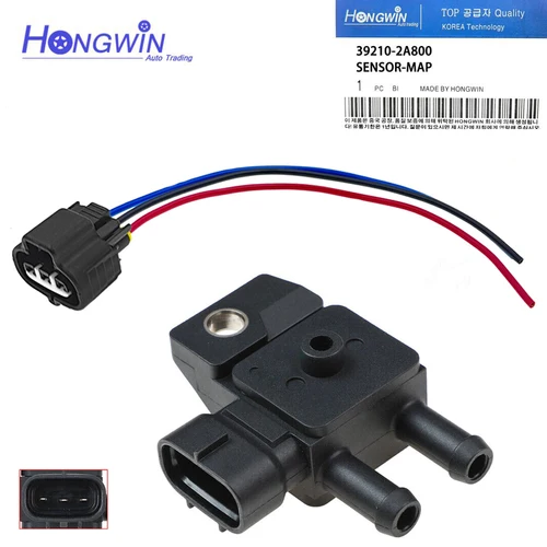 Sensor de presión de escape DPF 39210-2A800 compatible con Hyundai Accent Elantra Santa Fe H1 Kia Rio Soul 1,1 1,4 1,6 1,7 2,0 2,2 2,5 2008-15
