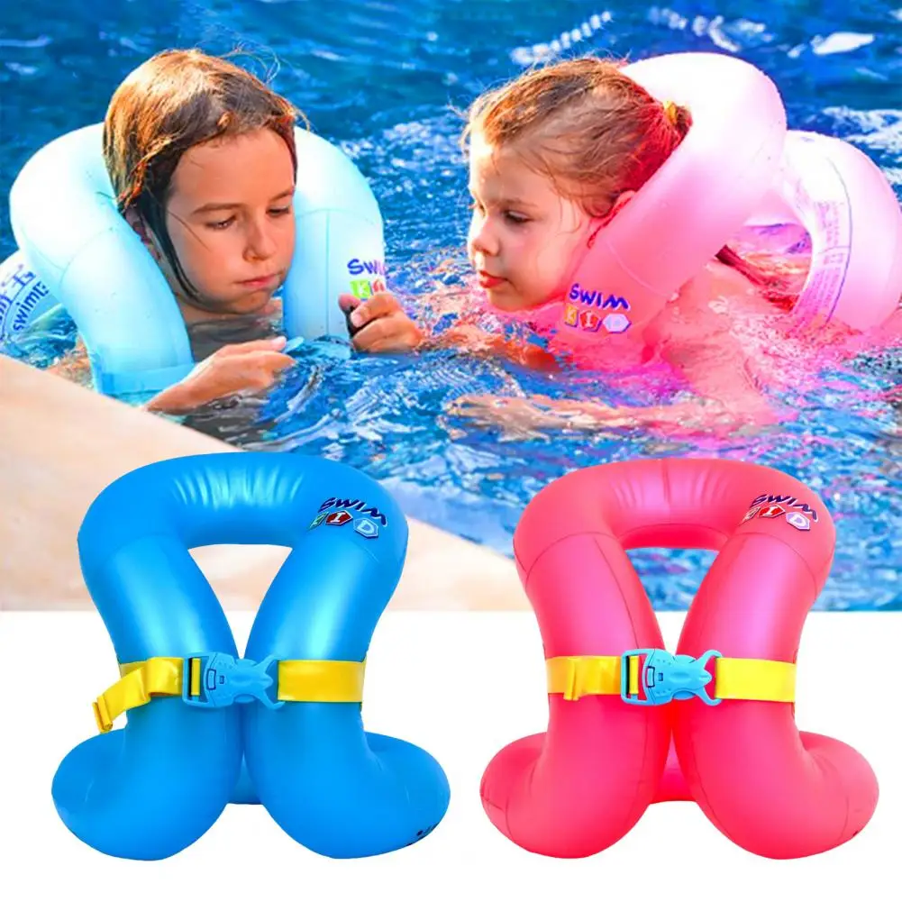 

Kids Inflatable Swim Vest Boys Girls Pool Float Life Jacket Snorkel Kayaking Boating Drifting Swimming Buoyancy Safety Vest