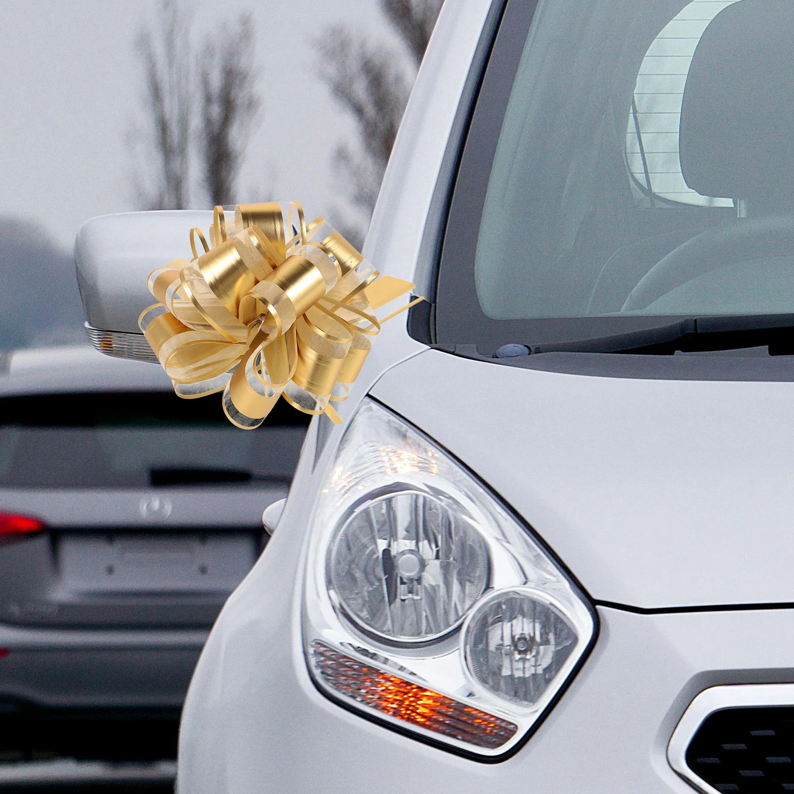 

10Pcs Pull Bow Wedding Car Colored Large Pull Bows Flowers Romantic Wedding Party Festival Decorations Bow Decoration