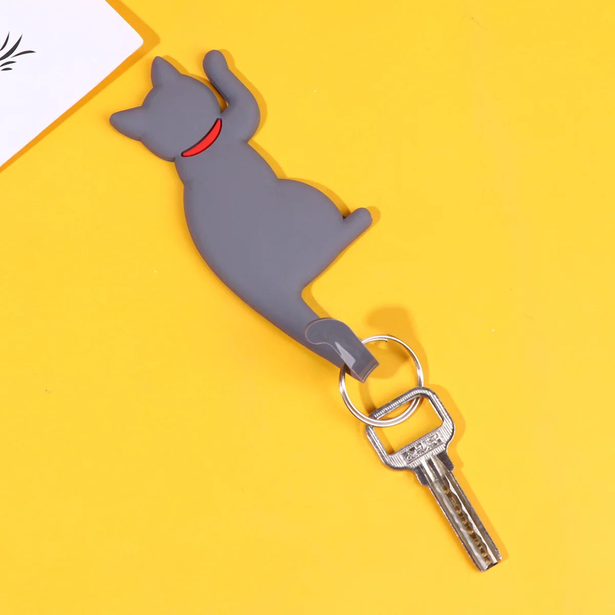 

Fridge Cute Cat Design Traceless Hanging For Kitchen Cabinet Whiteboard Phone Shell Storage Organizer Magnetic Cat Hook Cartoon