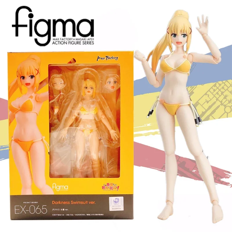 

MaxFactory Figma предлагает благословения для лучшего мира EX-065 Darkness Купальники Аниме Фигурка Готовая модель Комплект игрушек Подарки