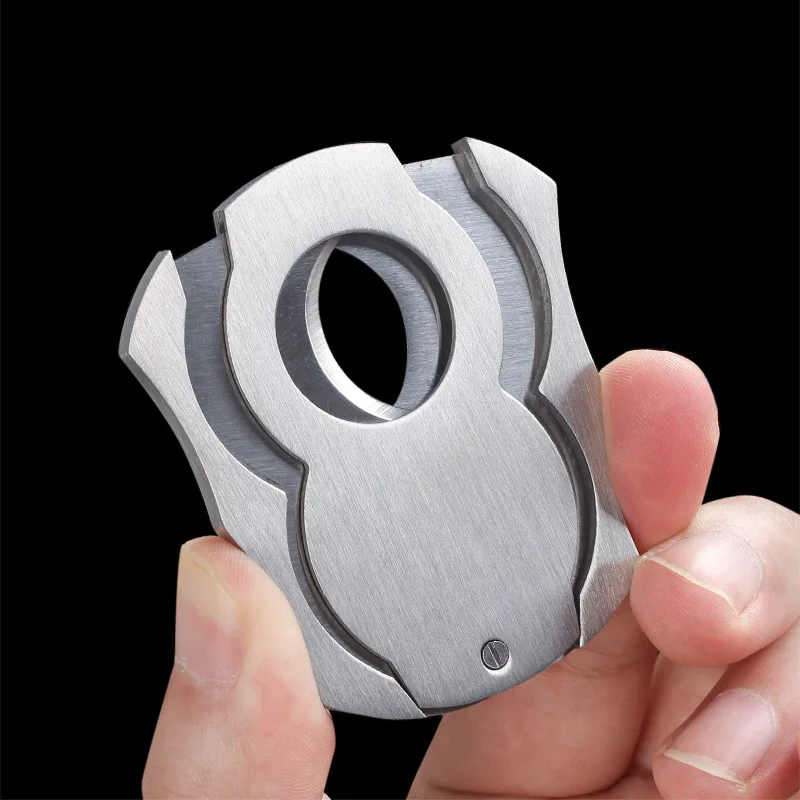 Cigar Cutter Knife Cigar Scissors Stainless Steel Cigar Knife Double Blades Cigar Cutter Puncher Guillotine Smoking Cigar Tool