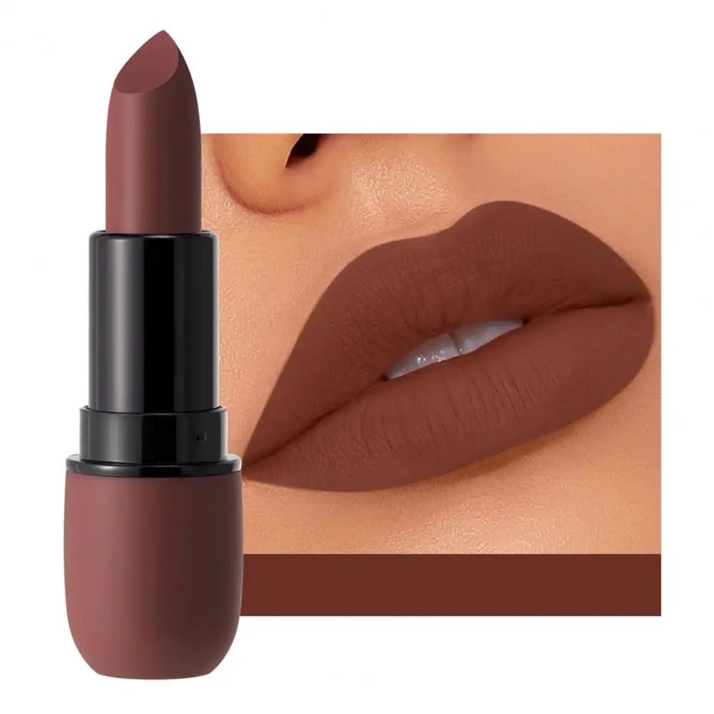 Mild Lip Stick Smooth Application Women Lipstick Non-caked Lip Makeup Non-greasy Matte Lipstick