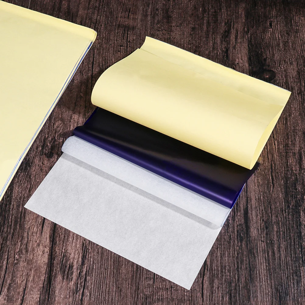 

50Pcs Heat Transfer Paper Clear Patterns Durable Reusable Safe for Skin DIY Accessory Transfer Paper Accessory