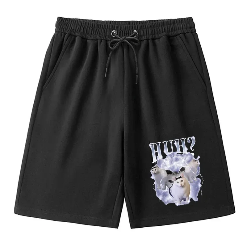 

Huh Cat Chonky Ben Meme Shorts Men's and Women's Cotton Summer Clothing Casual Breathable Fashion Shorts Streetwear Unisex