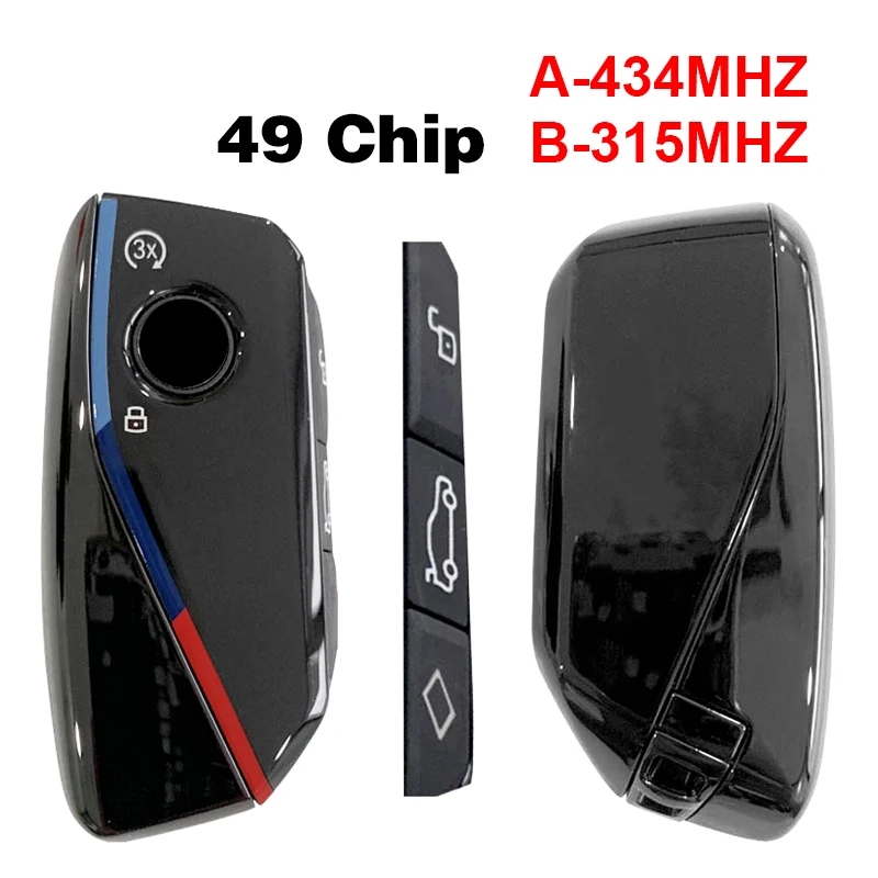 CN006122 OEM 4 Btn For BMW 2022-2024 Smart Key Remote FOB IYZBK1 2701A-BK1 BK1 434MHZ/315MHZ ID49 