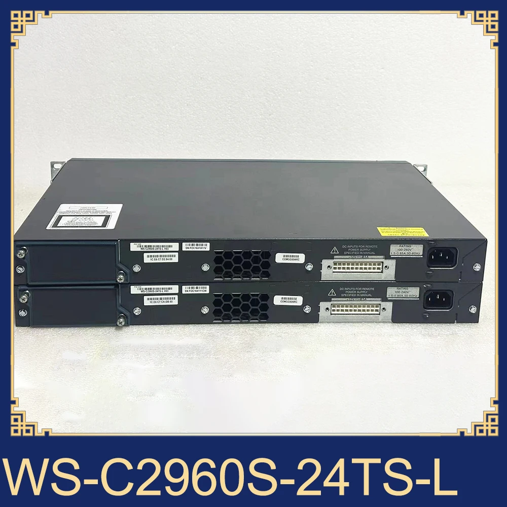 1pcs For Cisco 24 Full Gigabit +4-port SFP Optical Port Network Management Switch WS-C2960S-24TS-L
