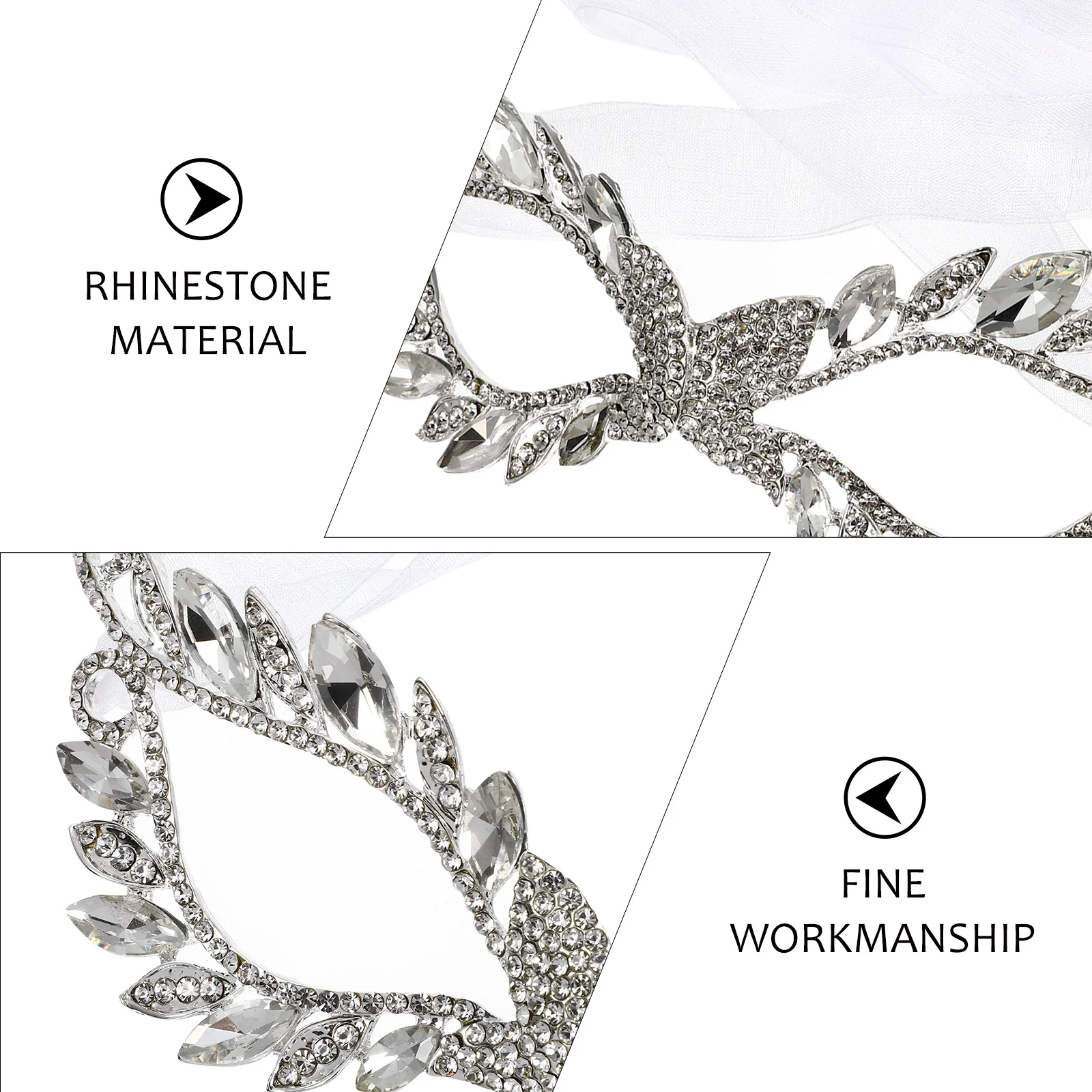 

Sparkling Rhinestone Masquerade Mask Perfect for Masquerade Ball Halloween Party Carnival Cosplay Fancy Dress Event Women Men
