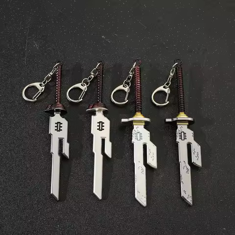 Fushiguro Toji Inverted Spear of Heaven Keychain Jujutsu Kaisen Nanami Kento Pendant Key Chain for Men Cool Keyring Jewelry Gift