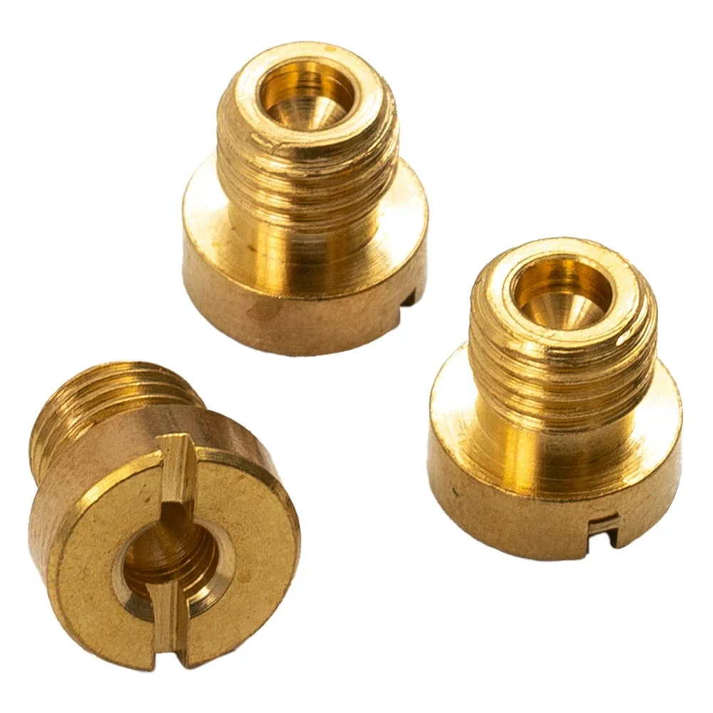 Pack Of 10 Pieces Gold 4mm 5mm Main Jet Set Suitable Carburetor Injector Nozzle For Carburetors With M6 Jets Suit For Dellort