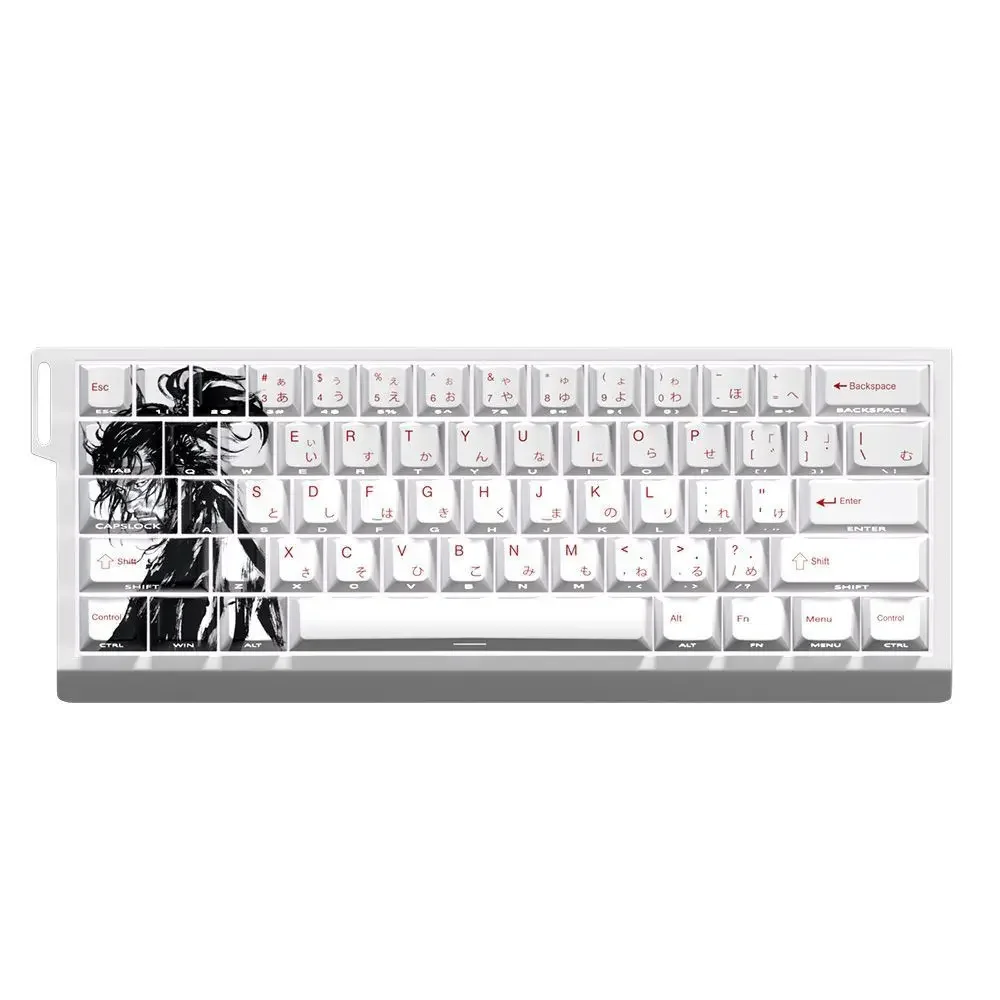

74 клавиши Vagabond, пользовательские колпачки для клавиш, милые аниме PBT Cherry, персонализированные колпачки для Wooting 60 65 68, механическая клавиатура с магнитной осью