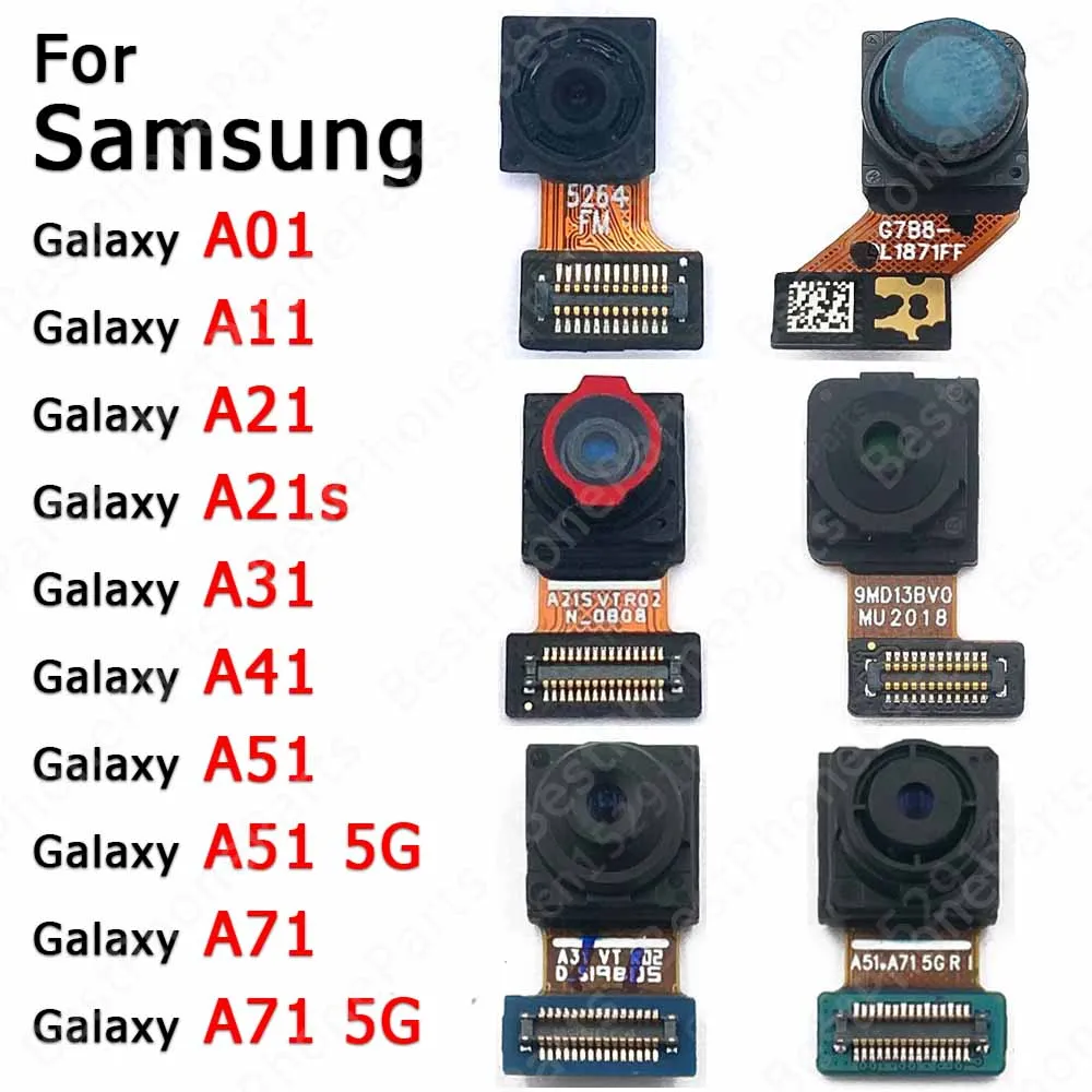 Selfie Camera For Samsung Galaxy A01 A11 A21 A21s A31 A41 A51 A71 5G Frontal Front Camera Module Facing Spare Parts