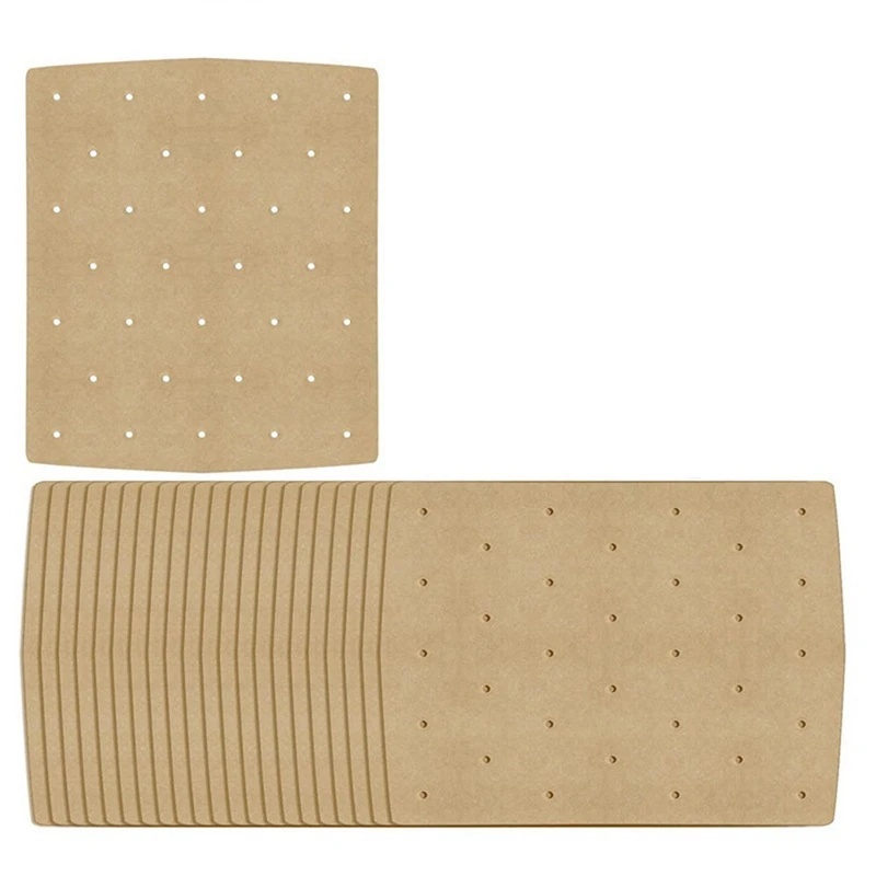 50 шт., бумажная фритюрница для фруктов, одноразовая пищевая бумажная подкладка, маслостойкая тарелка, пароварка для барбекю, аэрофритюрница, детали для выпечки