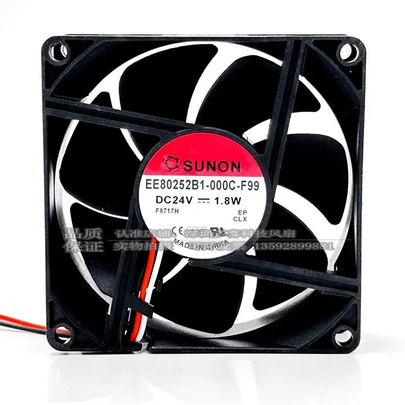 for SUNON EE80252B1-000C-A99 F99 8025 24V 1.8W DC Cooling Fan Built-in