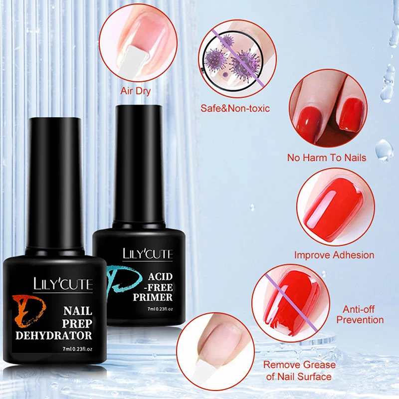 Nail Polish Base Coat Top Coat Tempered Frosted Seal Bottom Glue Manicure Removable Primer and Dehydrator 7ML