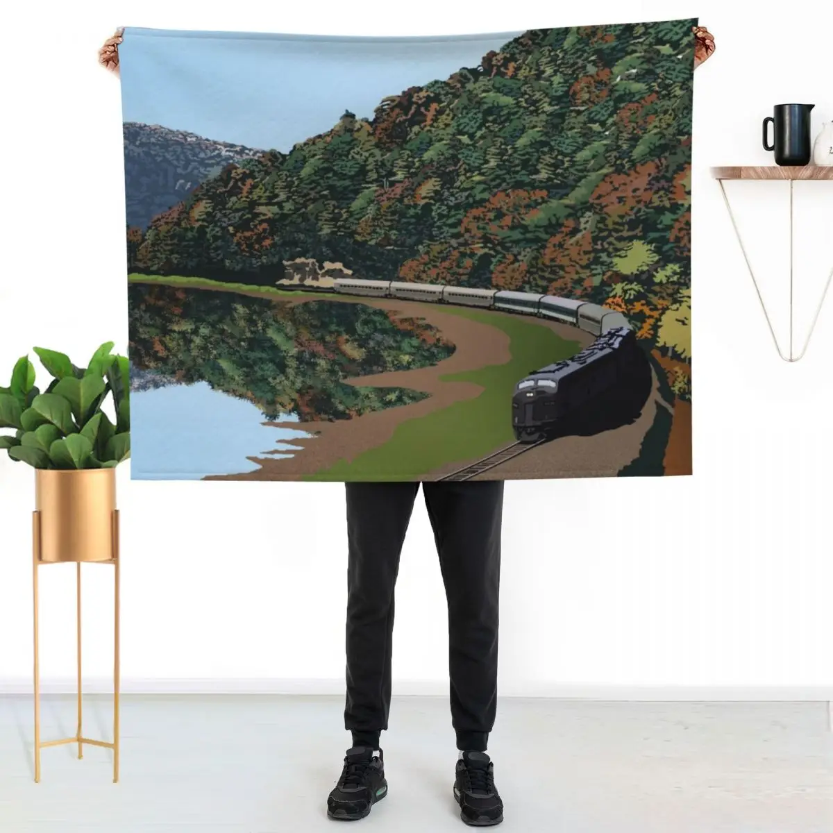 Autumn Shore Throw Blanket Luxury St Loose Flannel Furry Fashion Sofas Cute Blankets