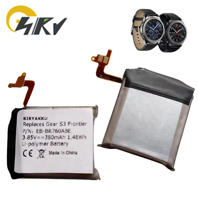 EB-BR760ABE Battery Replacement For Samsung Gear S3 Frontier Gear S3 Classic SM-R760 SM-R765 SM-R770 Smartwatch