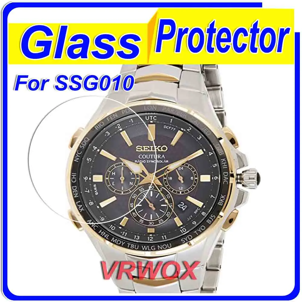 

3Pcs Glass For Seiko SSG009 SSG010 SSG021 9H Tempered Screen Protector Watch Film