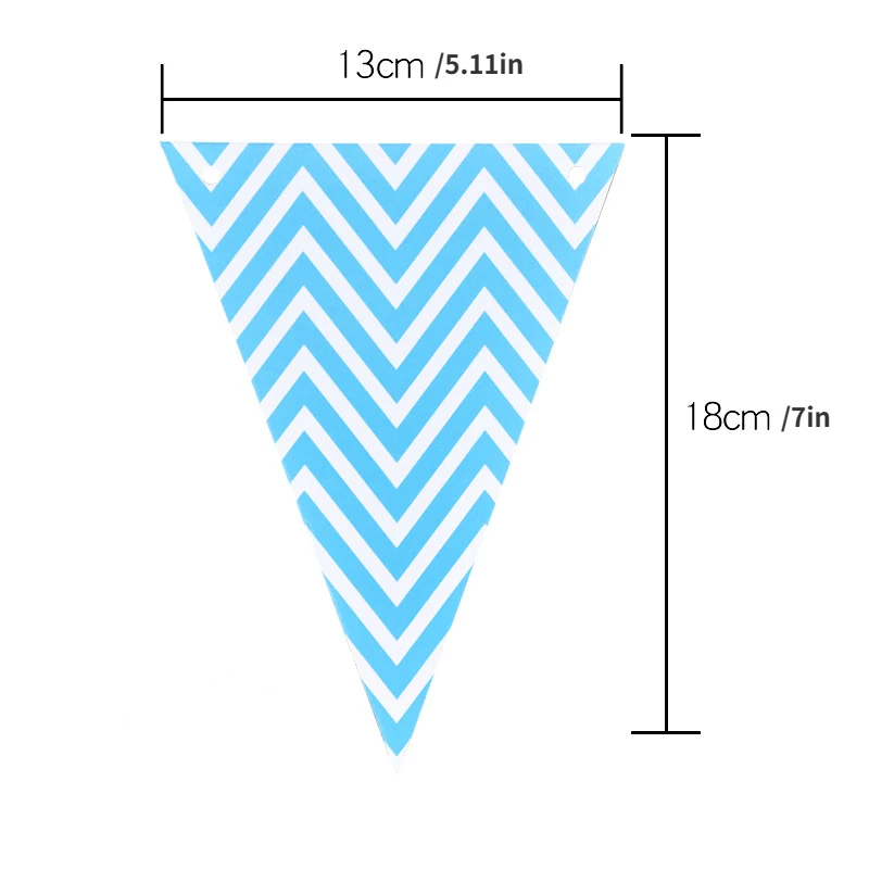 Gold Sliver Flag Banner Garland DIY Glitter Bunting Paper Birthday Banner for Home Event Party Wedding Decoration Party Supplies
