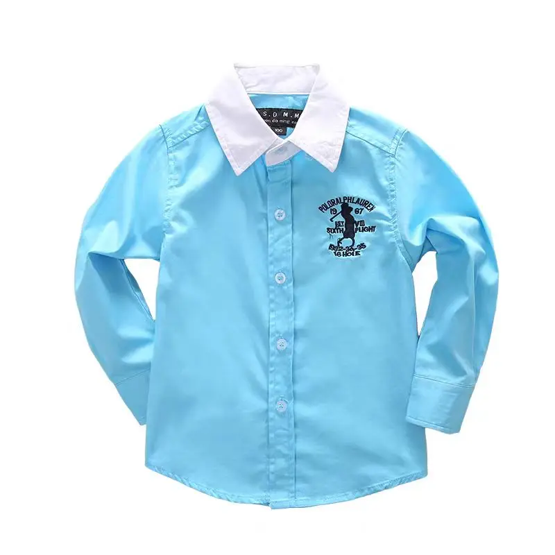 

Boys Shirts Girls Shirts Stylish Kids Embroidery Pony Pattern School Uniform Boys Shirts Birthday Party Kids Clothing Shirts Top