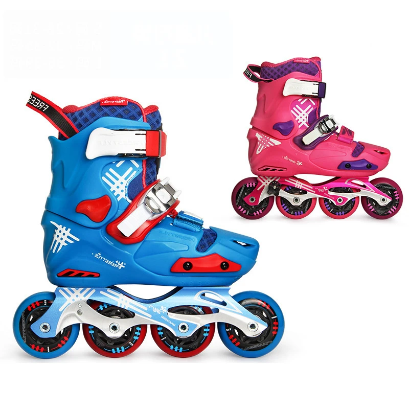 

Z1 Adjustable Children's Inline Skates 4 Wheels Kid's Roller Skating Shoes EUR size 28-39 ，For Boys And Girls