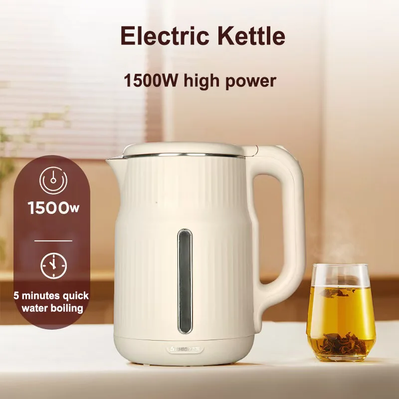 

2025 New Electric Kettle 1.8L Large Capacity Stainless Steel Electric Kettle Household Portable Anti-scalding Kettle