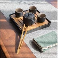 1/2/4PCS Reusable Food Tongs Multifunctional Bamboo Tea Tweezer Durable Natural Cooking Straight Gripper