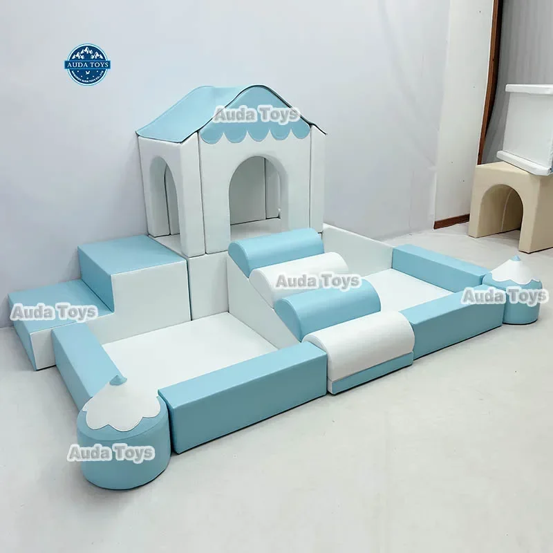 Crayon design customized color softplay indoor soft play castle house for party hire