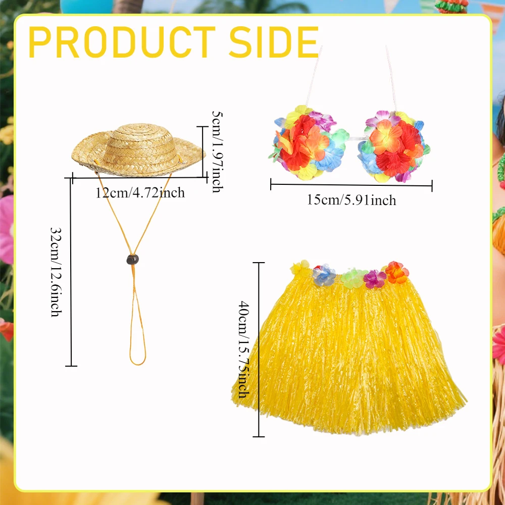 Traje de fiesta al aire libre, disfraz de ganso para porche, eventos festivos al aire libre, bonito sombrero de paja, Material de plástico y paja para barbacoas