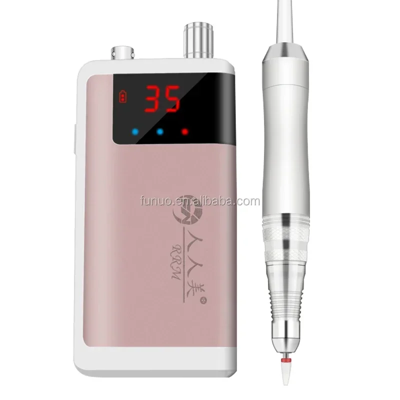 2026/Professional Nail Supply Cordless Rechargeable Portable Desktop Nail Drill Machine With 35000 Rpm Electric Nail Drill E Fil