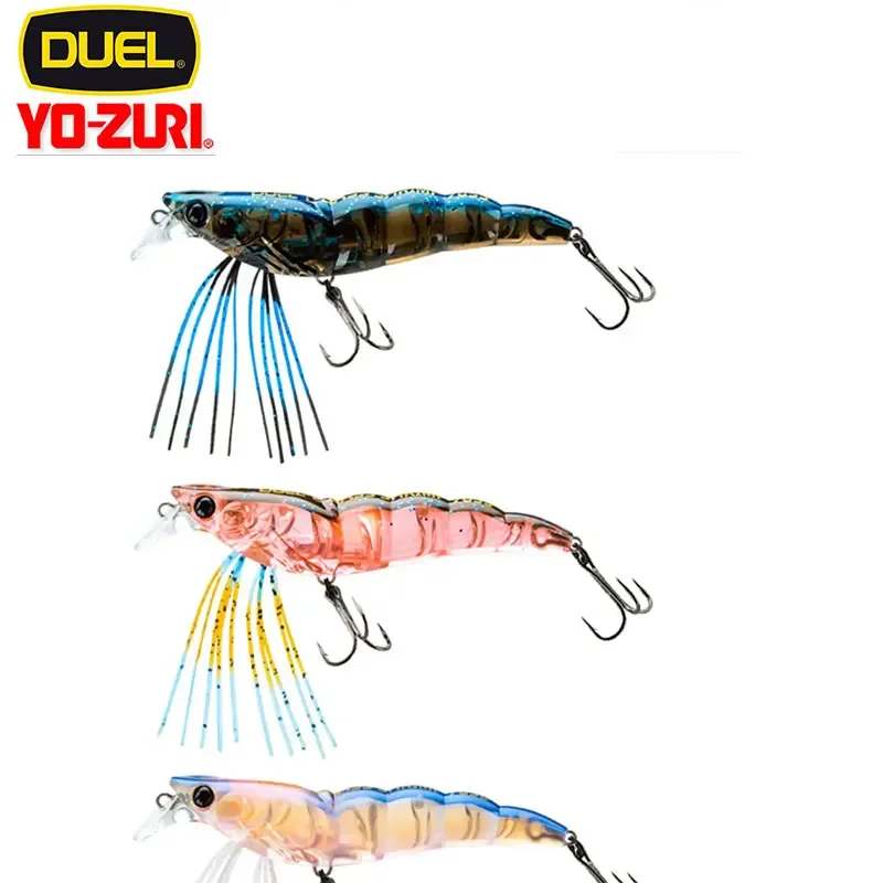 YO-ZURI DUEL Shrimp-shaped Hard Bait F1221 Long-range Slow-sinking Bionic Fishing Luya Lure