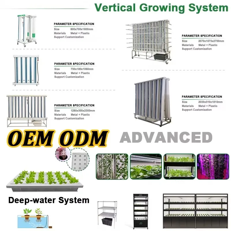 نظام أبراج مائية للمزرعة العمودية Hidropna من Agricultura Hidropna مصباح LED لنمو الخس