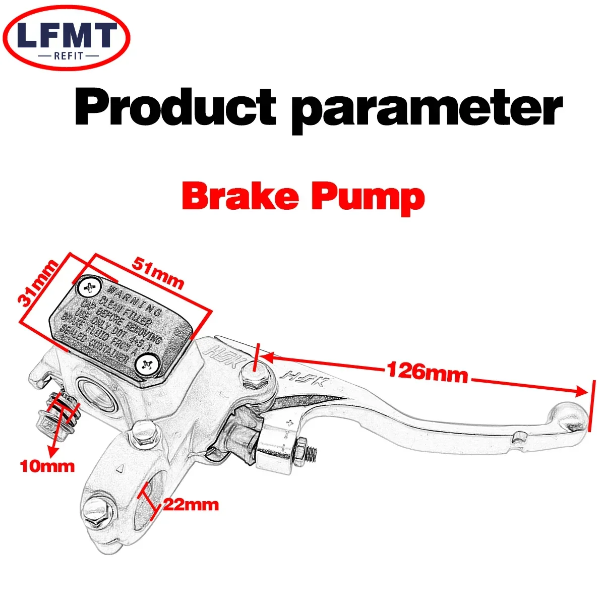 Moto frizione idraulica pompa maestro riparazione freno leva maniglia pompa superiore per KTM XCF SX SXF EXC EXCF Husqvarna 125-501