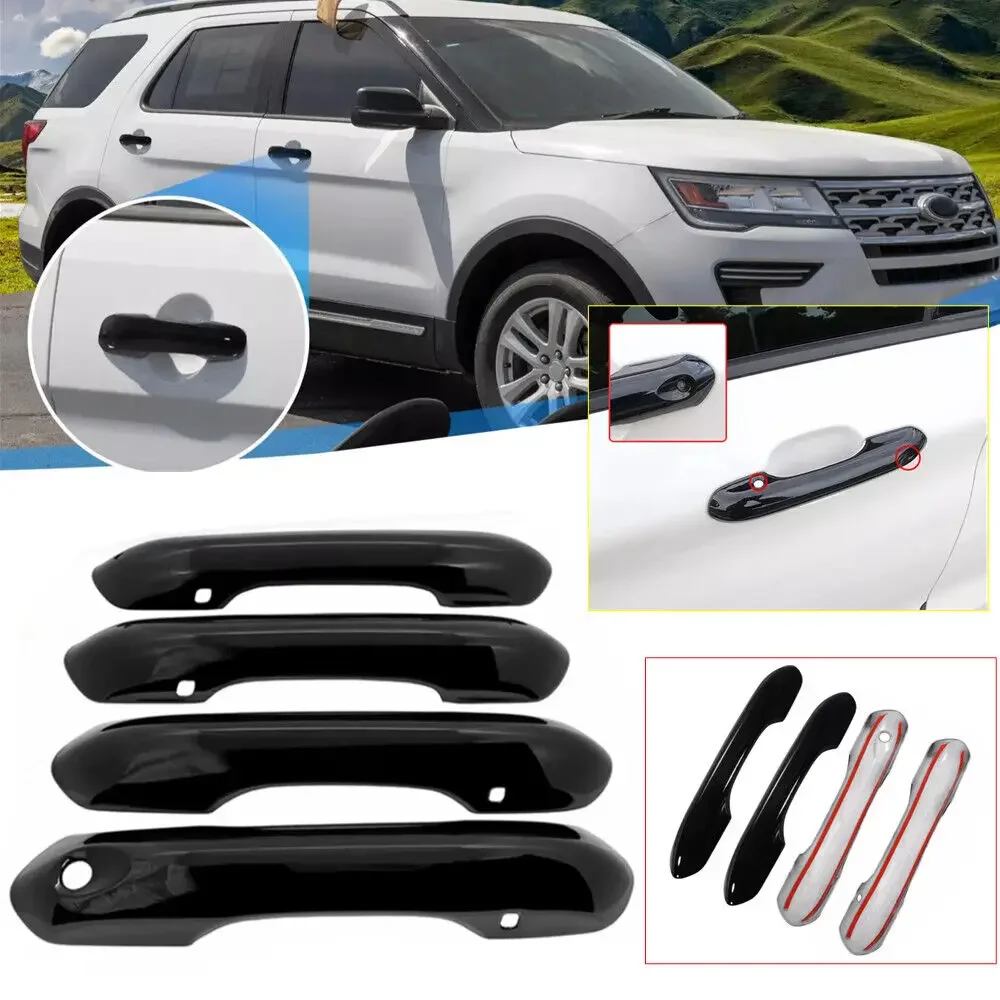 Cubierta De Fibra De Carbono Real Para Manija De Guantera Ford Explorer 2013-2019 – Toque Deportivo Y Protección