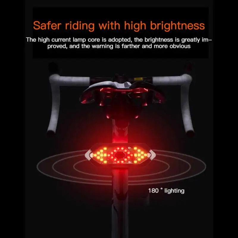 Convenient Usb Rechargeable Easy-to-use Bicycle Indicator Durable Innovative Bike Light Bike Accessories Versatile Turn Signals